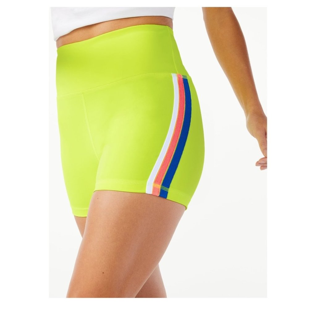 NWT Love & Sports Women's Rainbow Bike Shorts Size XXXL (22)